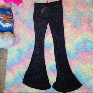 Widow velvet flare pants